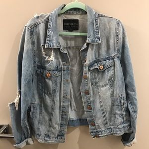Distressed Denim Jacket
